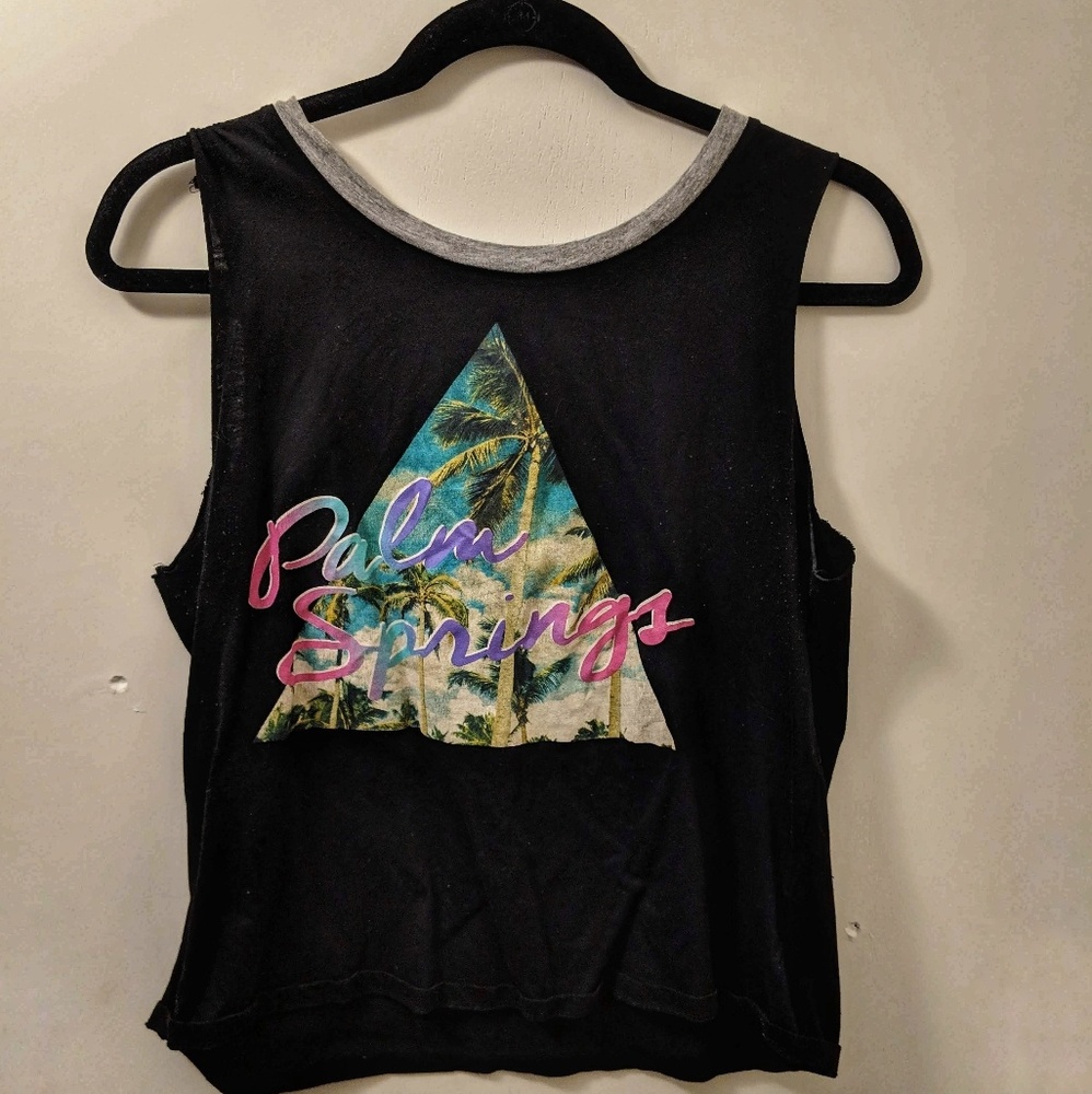 2 kuhl palm springs graphic cutoff tee